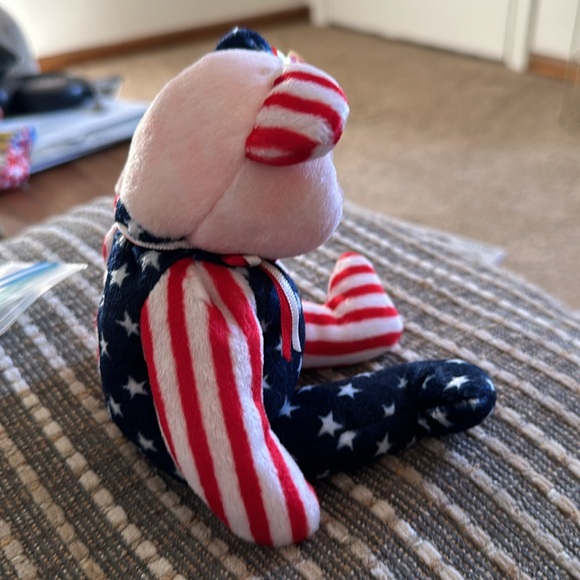 1999 Spangle Beanie Baby with RARE Pink Head - Picture 5 of 6